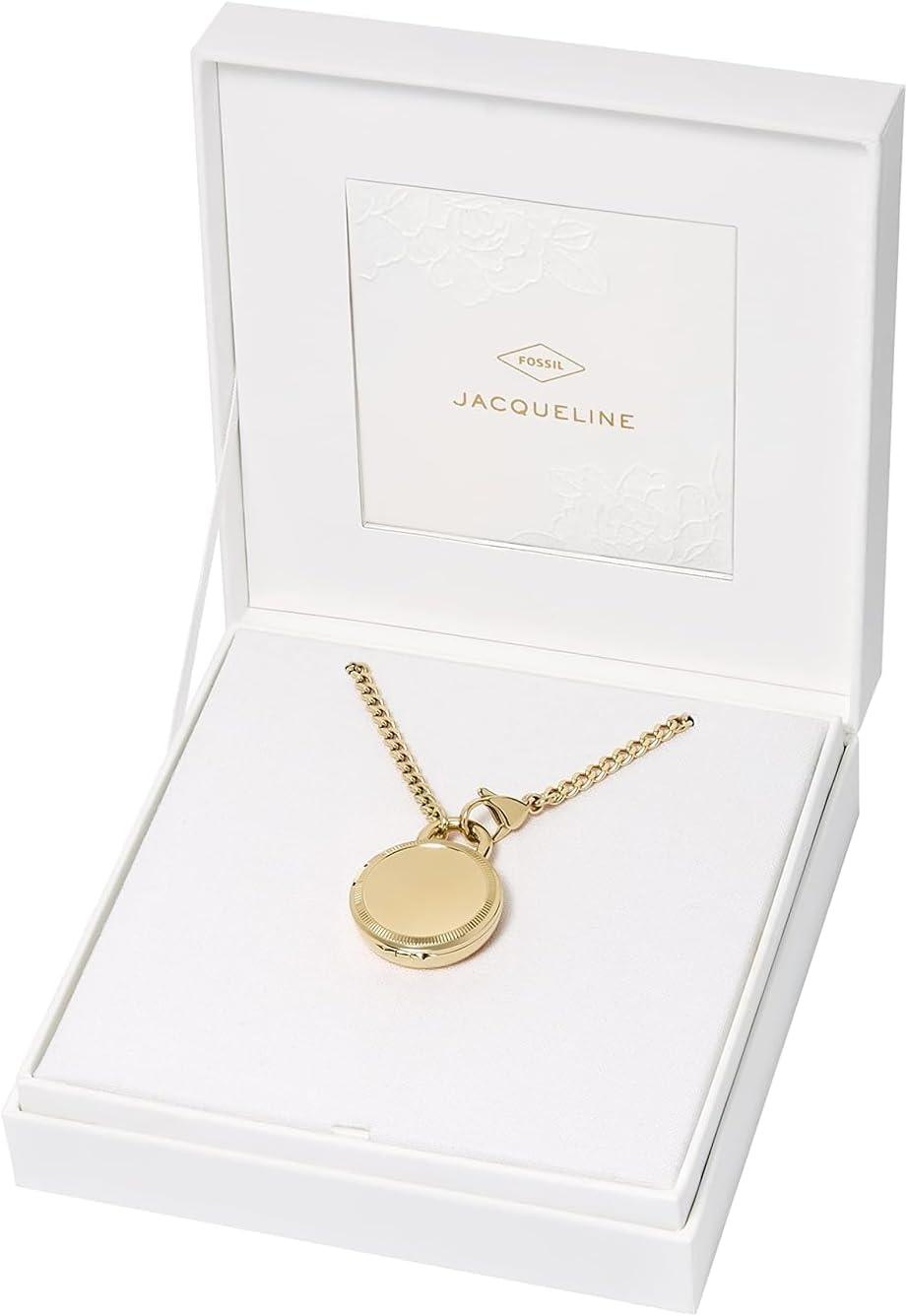 imageFossil Womens Jacqueline Quartz Stainless Steel ThreeHand WatchGold Locket