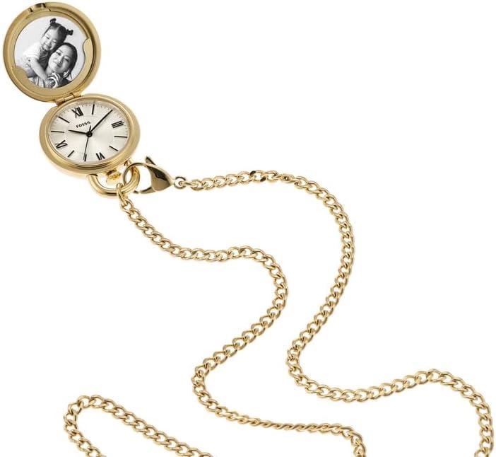 imageFossil Womens Jacqueline Quartz Stainless Steel ThreeHand WatchGold Locket
