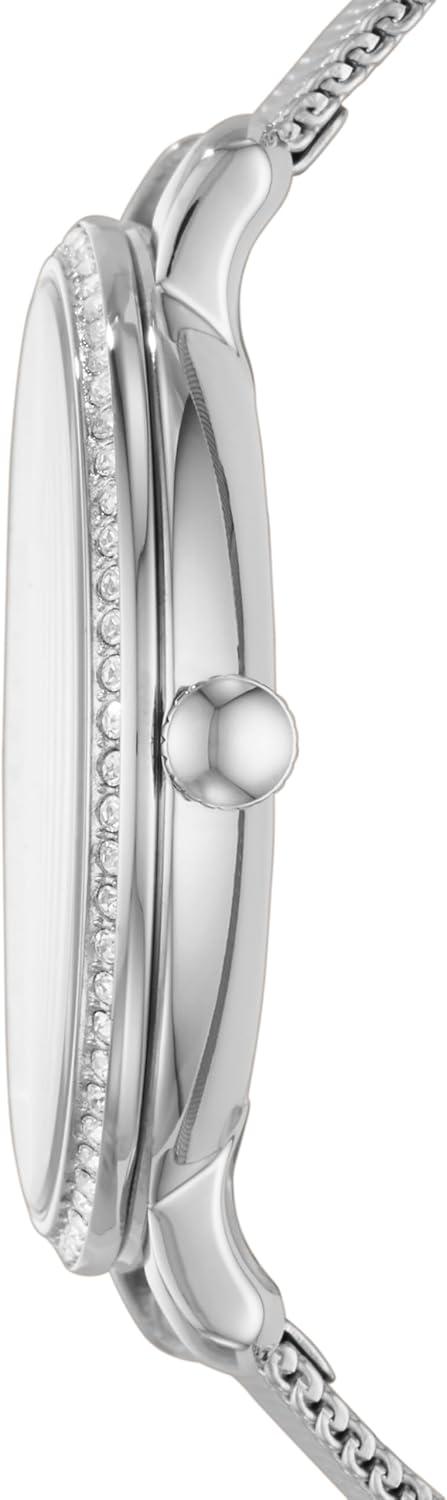 imageFossil Womens Jacqueline Quartz Stainless Steel ThreeHand WatchSilver Mesh
