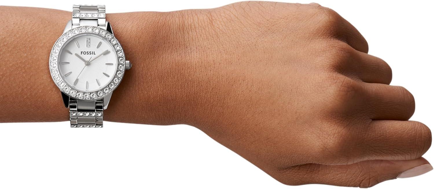 imageFossil Womens Jesse Quartz Stainless Steel ThreeHand WatchSilver