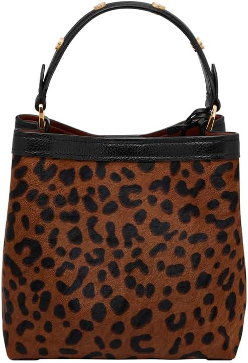 imageFossil Womens Jessie Shoulder BagBlackLeopard Haircalf