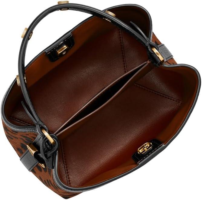 imageFossil Womens Jessie Shoulder BagBlackLeopard Haircalf