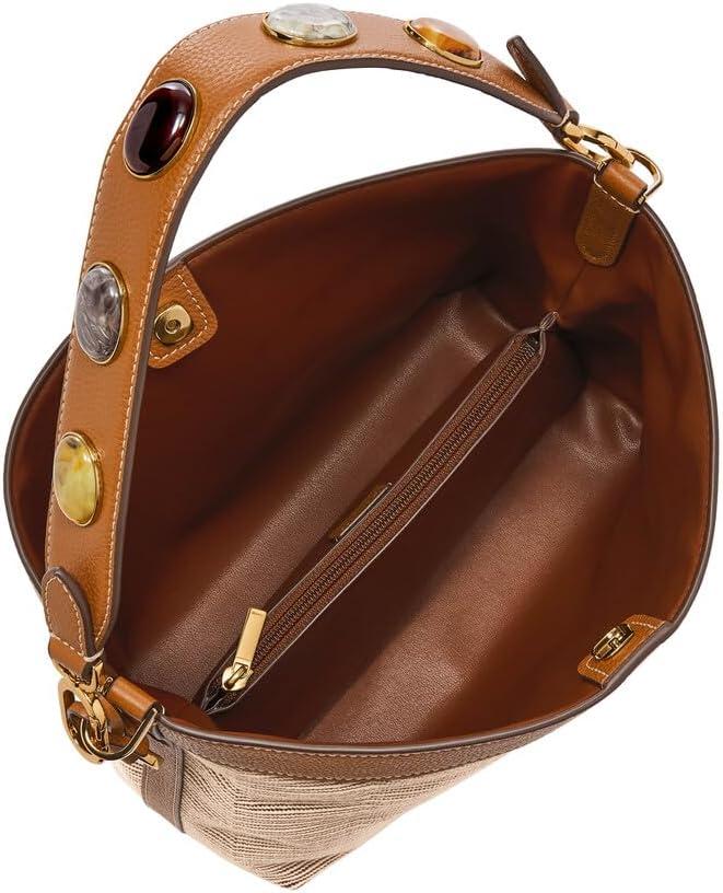 imageFossil Womens Jessie Shoulder BagChevron Straw