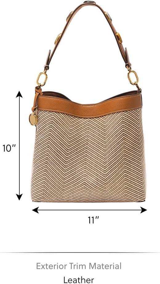 imageFossil Womens Jessie Shoulder BagChevron Straw