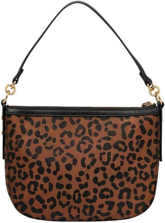 imageFossil Womens Jolie Leather Crossbody Purse Handbag for WomenBlack  Leopard