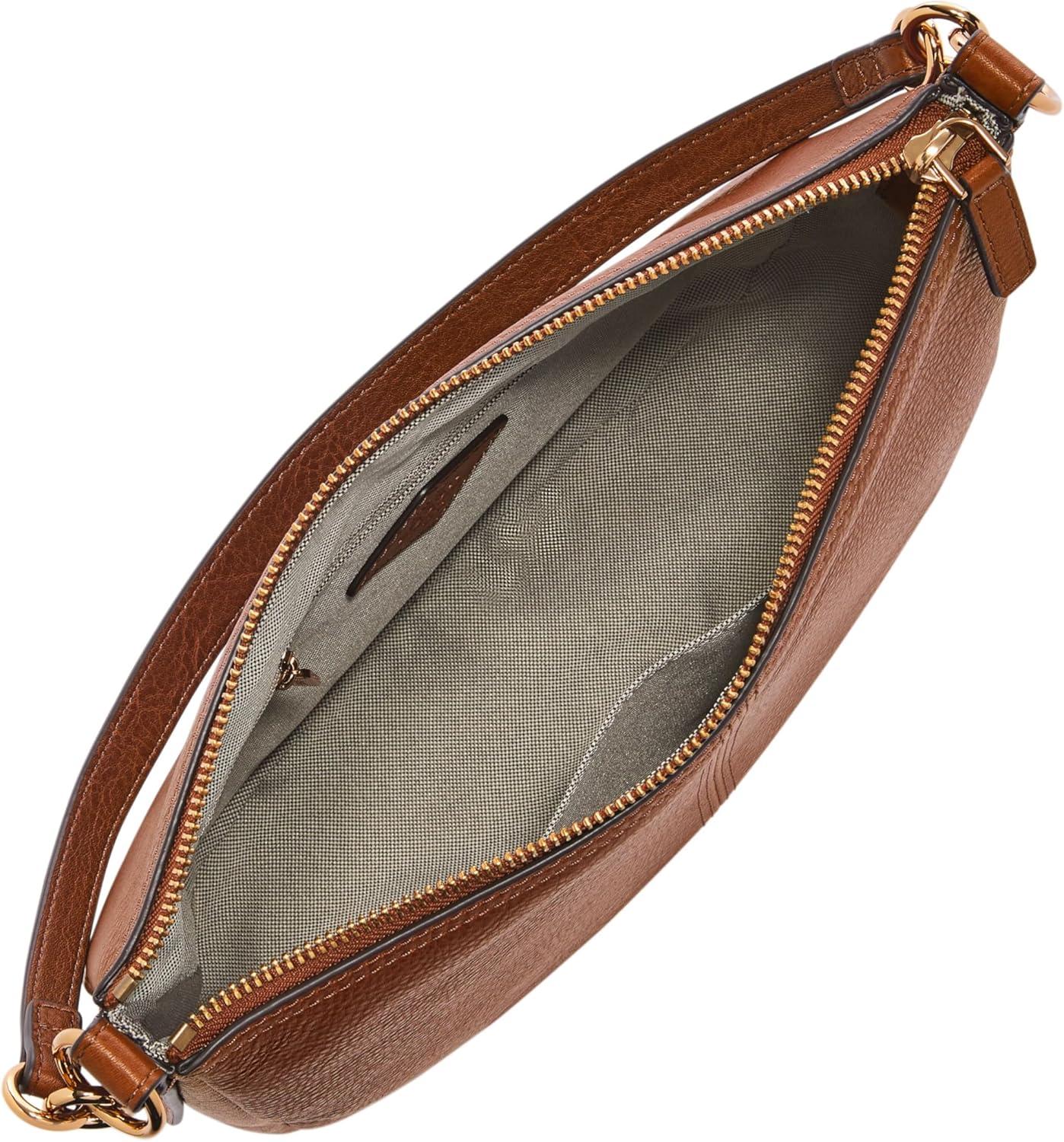 imageFossil Womens Jolie Leather Crossbody Purse Handbag for WomenBrown