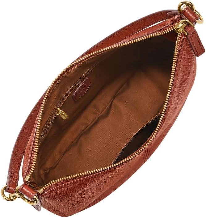 imageFossil Womens Jolie Leather Crossbody Purse Handbag for WomenCayenne