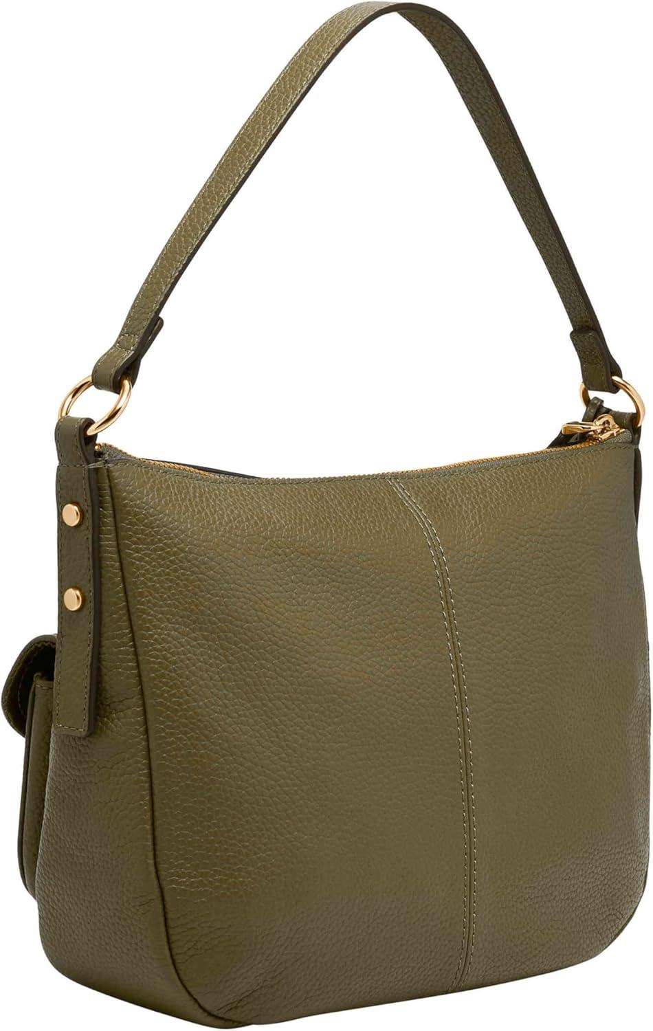 imageFossil Womens Jolie Leather Crossbody Purse Handbag for WomenDesert Olive