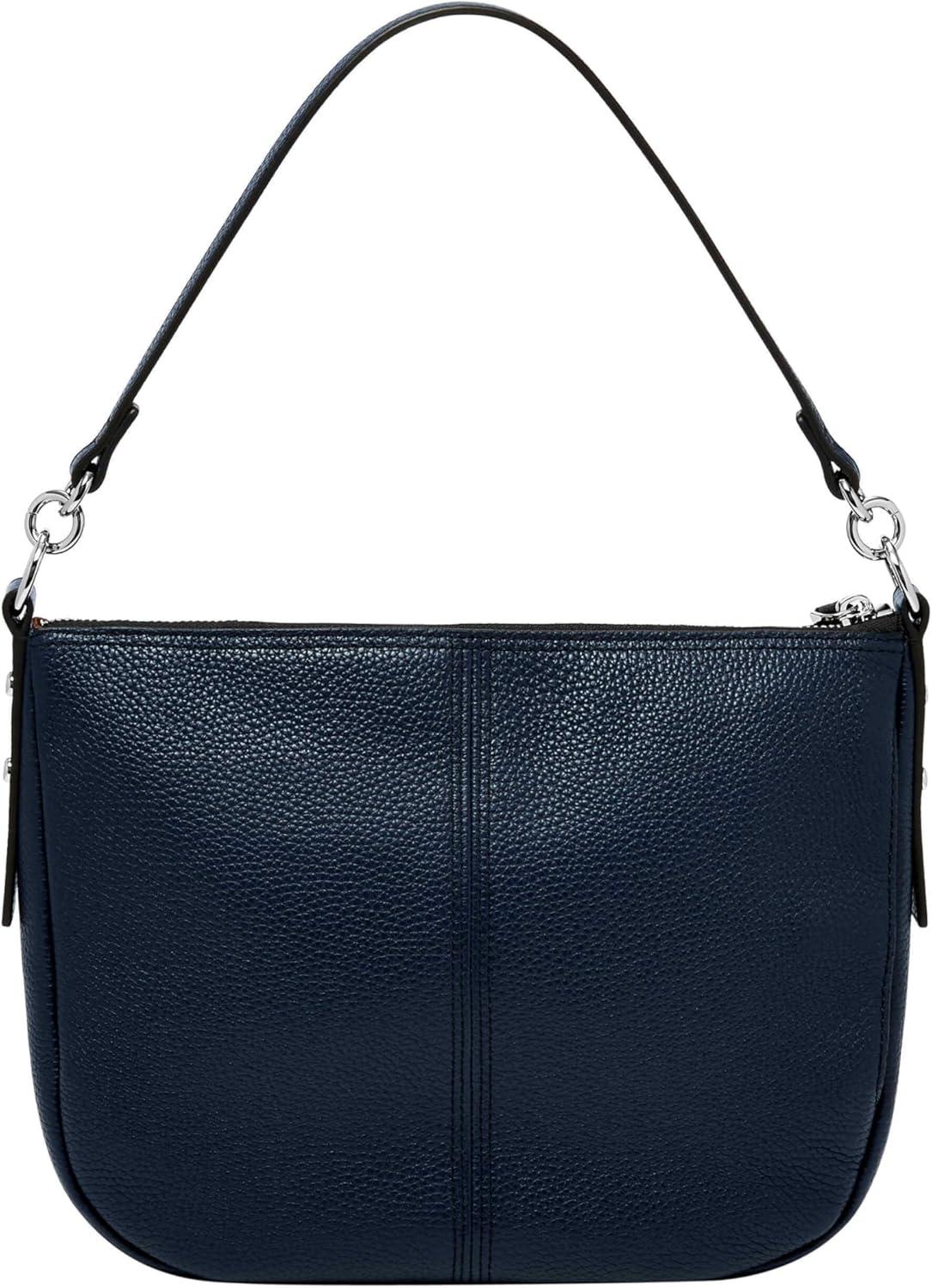 imageFossil Womens Jolie Leather Crossbody Purse Handbag for WomenInsignia Blue