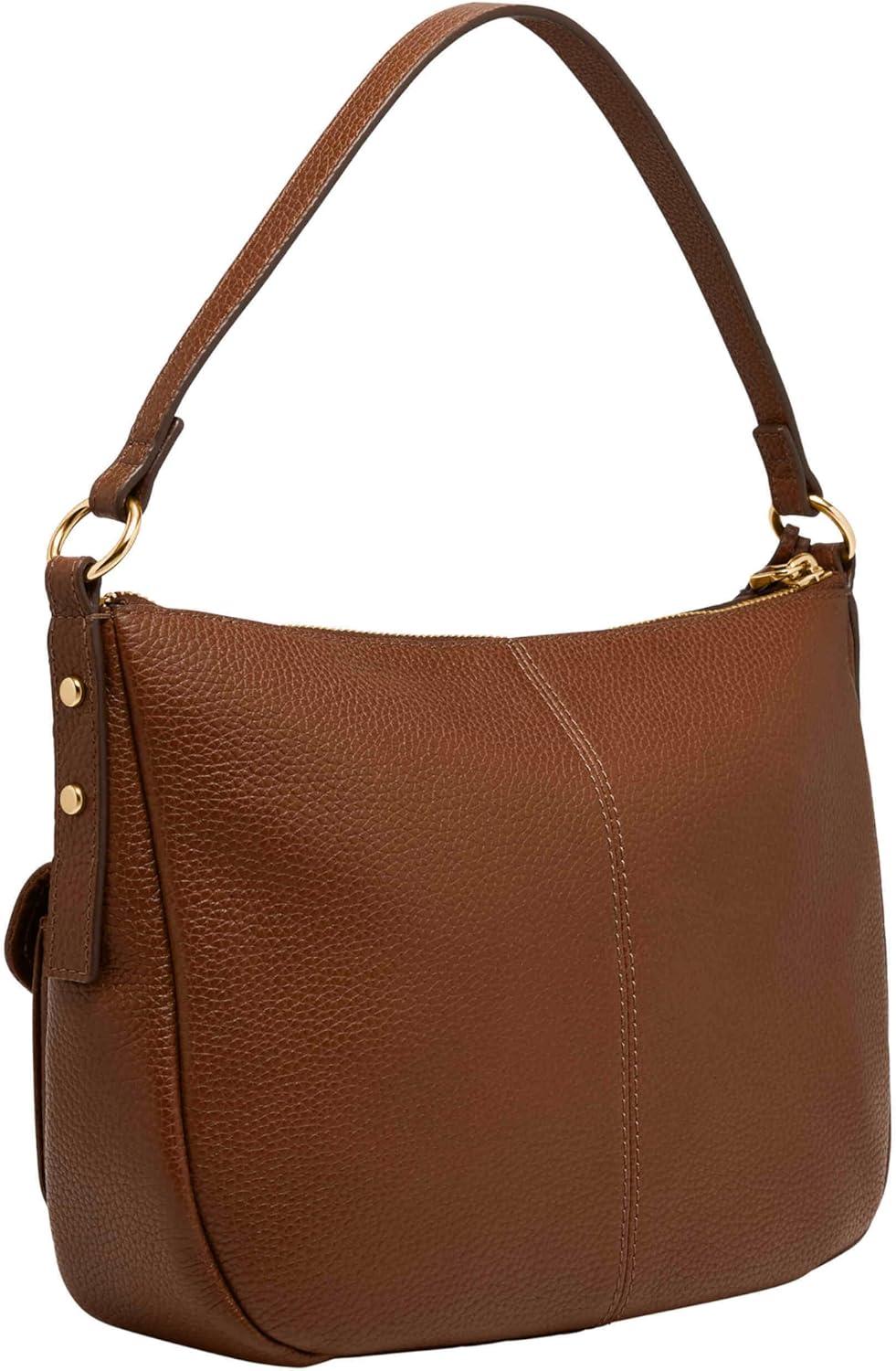 imageFossil Womens Jolie Leather Crossbody Purse Handbag for WomenMedium Brown
