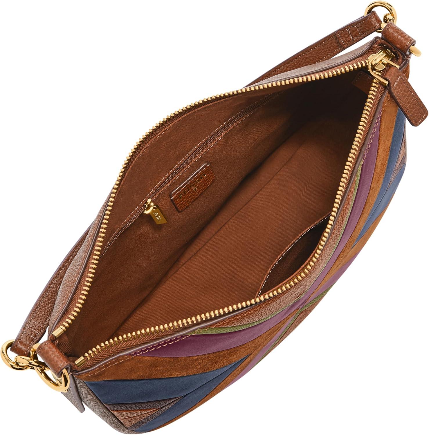 imageFossil Womens Jolie Leather Crossbody Purse Handbag for WomenMulti Patchwork