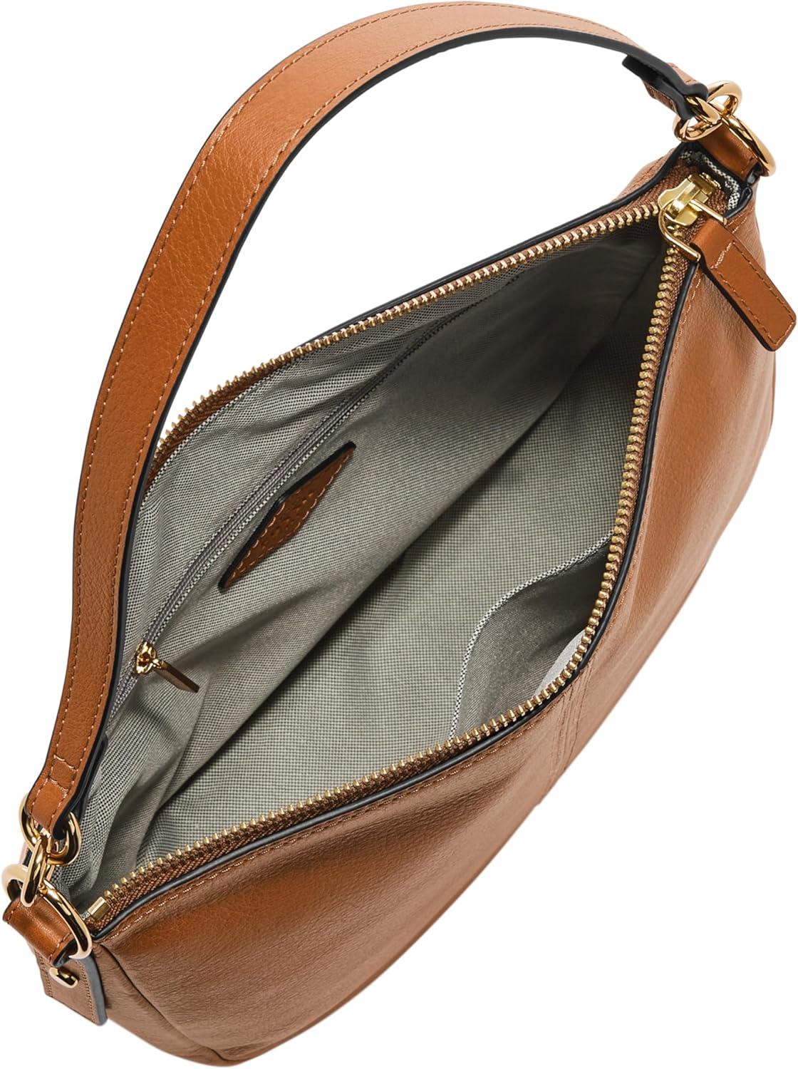 imageFossil Womens Jolie Leather Crossbody Purse Handbag for WomenSaddle