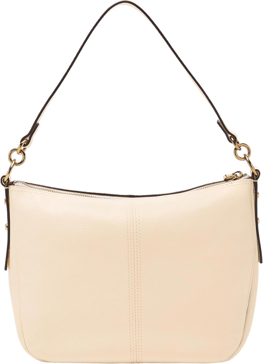 imageFossil Womens Jolie Leather Crossbody Purse Handbag for WomenVanilla