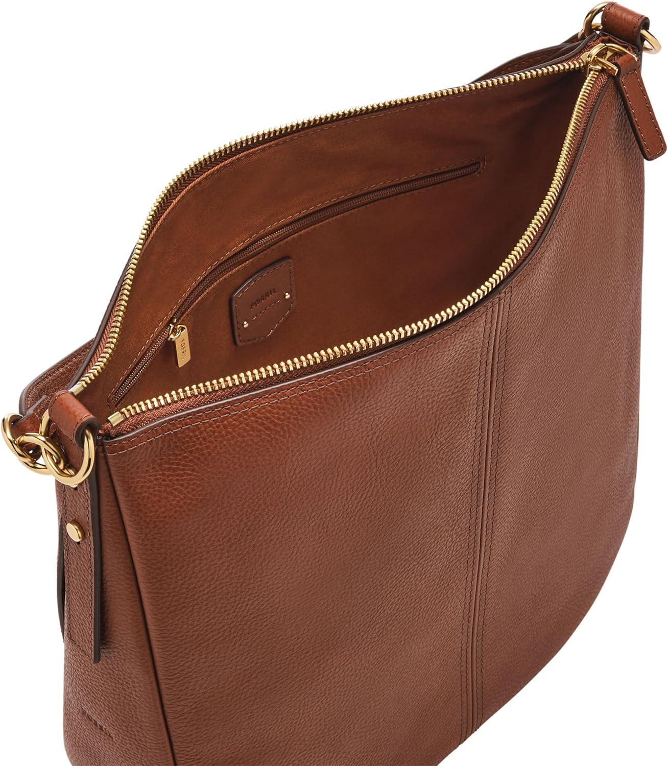 imageFossil Womens Jolie Leather Hobo Purse Handbag for WomenBrown