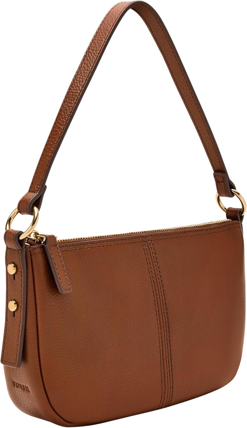 imageFossil Womens Jolie Leather Small Shoulder Bag Purse Handbag for WomenMedium Brown