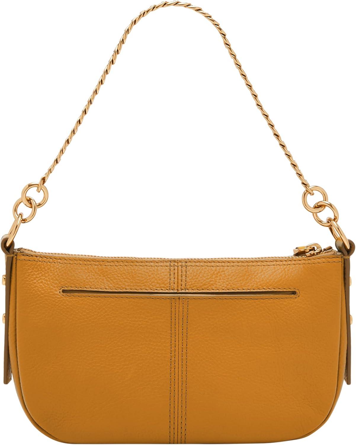 imageFossil Womens Jolie Leather Small Shoulder Bag Purse Handbag for WomenOchre