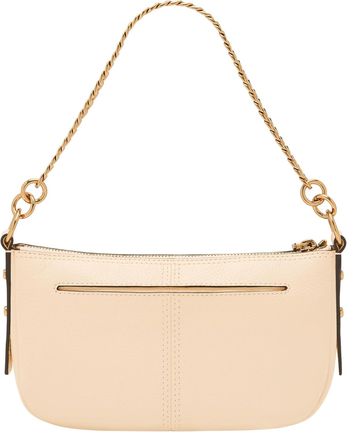 imageFossil Womens Jolie Leather Small Shoulder Bag Purse Handbag for WomenVanilla W Chain