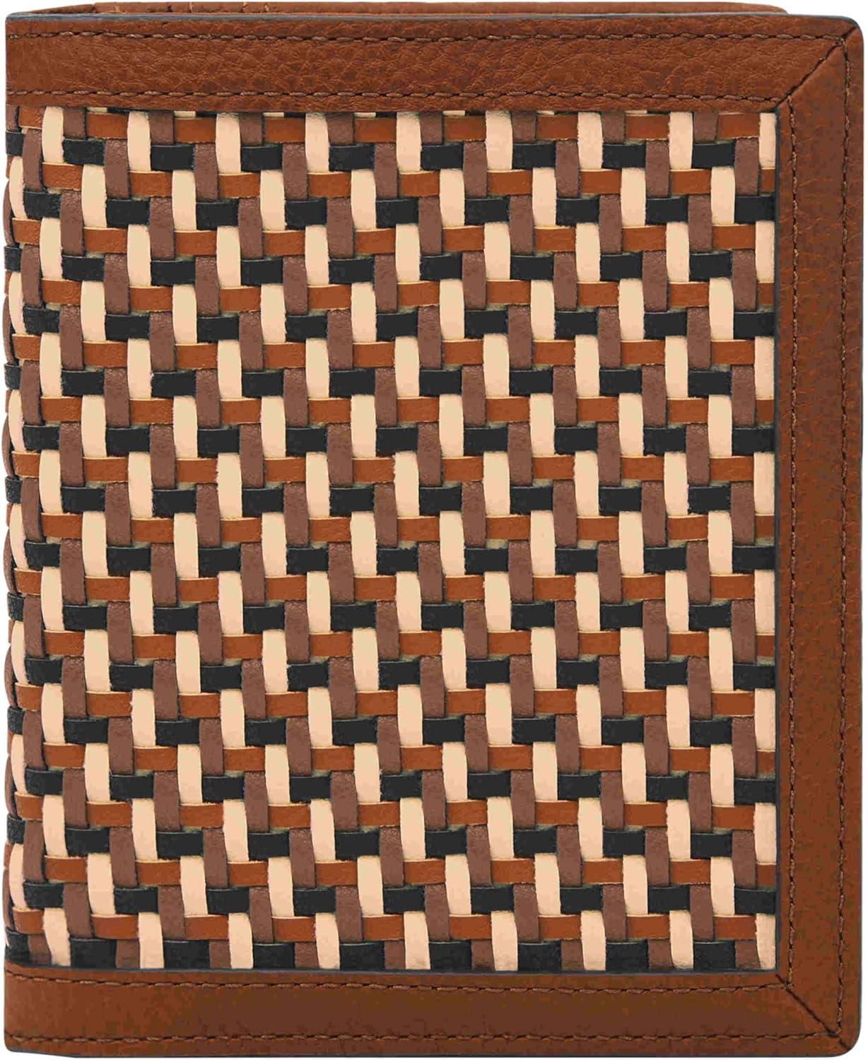 imageFossil Womens Leather Passport CaseNeutral Woven