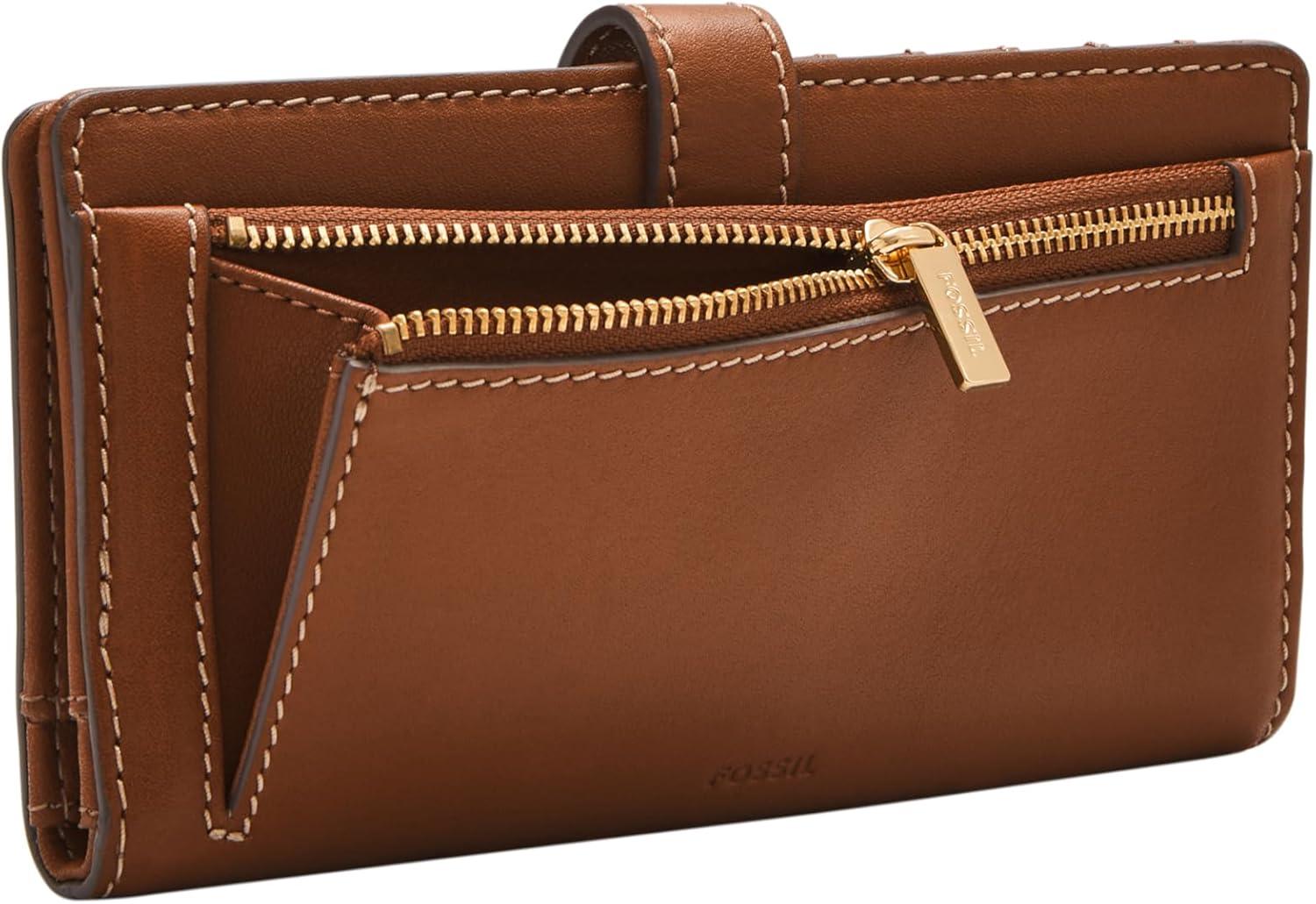 imageFossil Womens Lennox Tab Bifold WalletBrown