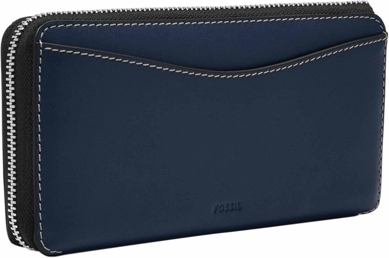 imageFossil Womens Lennox Zip Continental WalletInsignia Blue