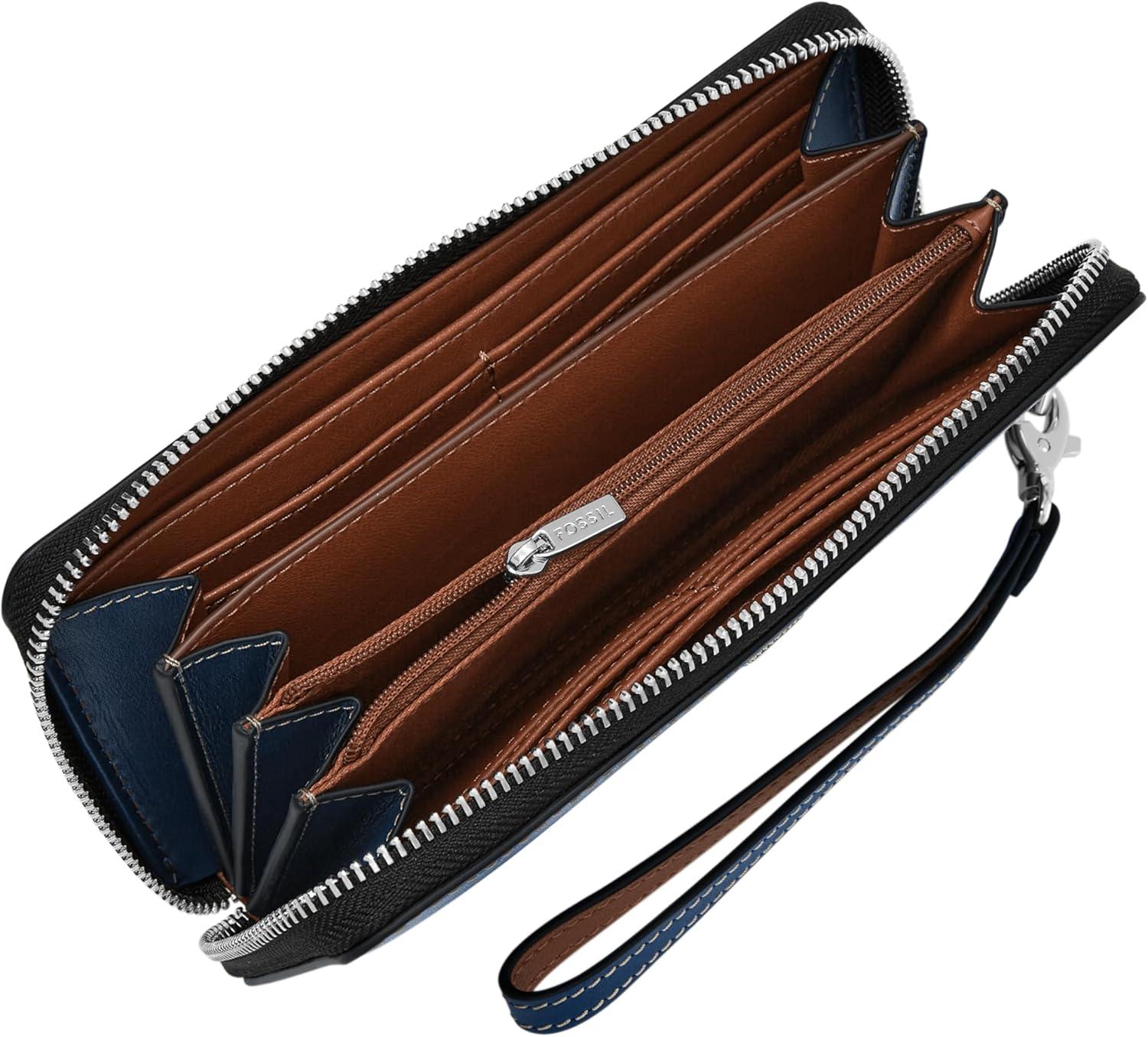 imageFossil Womens Lennox Zip Continental WalletInsignia Blue