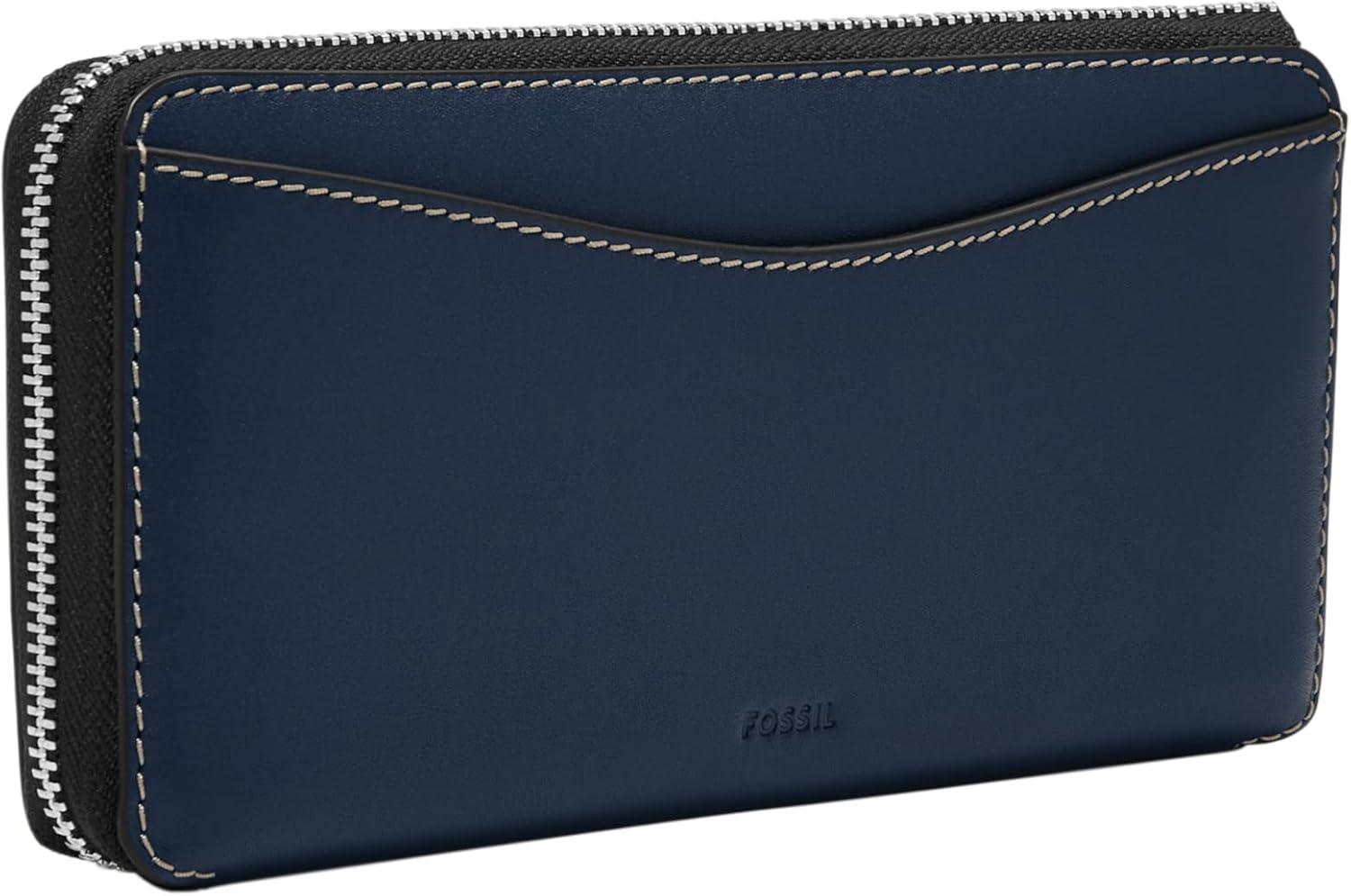 imageFossil Womens Lennox Zip Continental WalletInsignia Blue