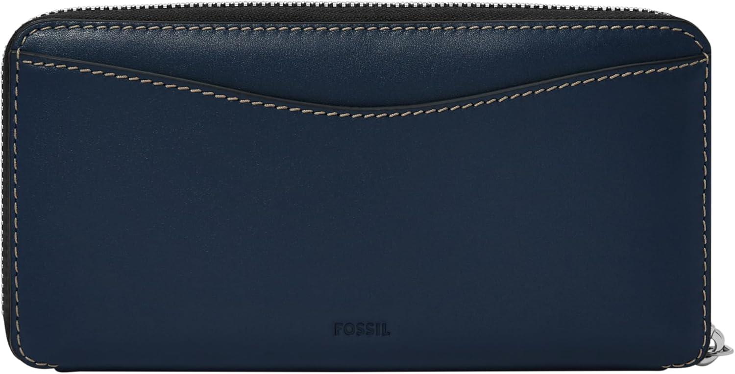 imageFossil Womens Lennox Zip Continental WalletInsignia Blue