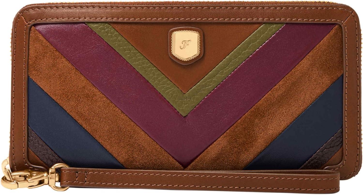 imageFossil Womens Lennox Zip Continental WalletMulti Patchwork