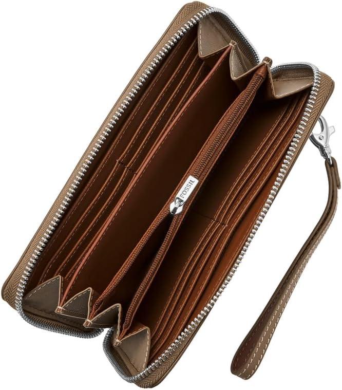 imageFossil Womens Lennox Zip Continental WalletSmoke