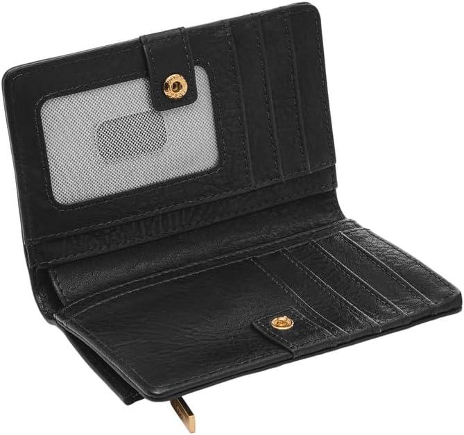 imageFossil Womens Liza Multifunction Bifold WalletBlack W Gold