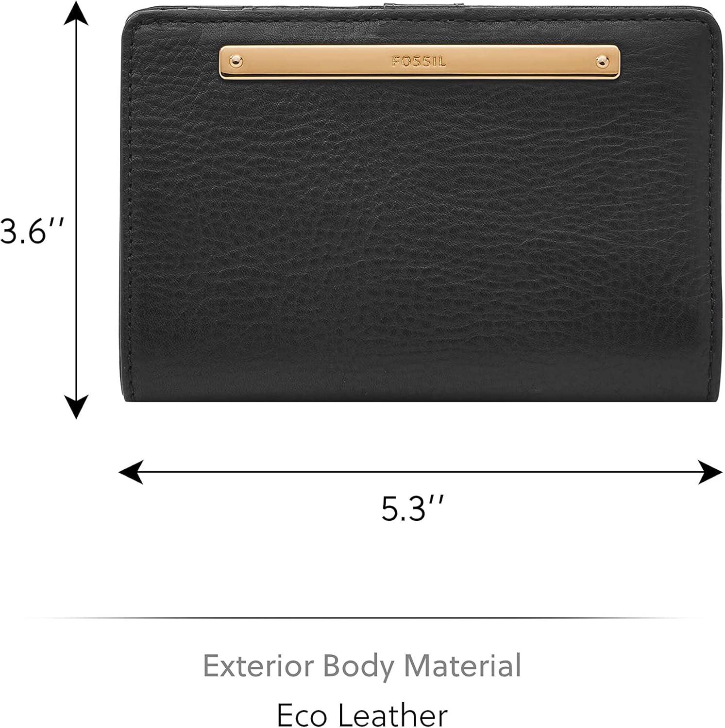 imageFossil Womens Liza Multifunction Bifold WalletBlack W Gold