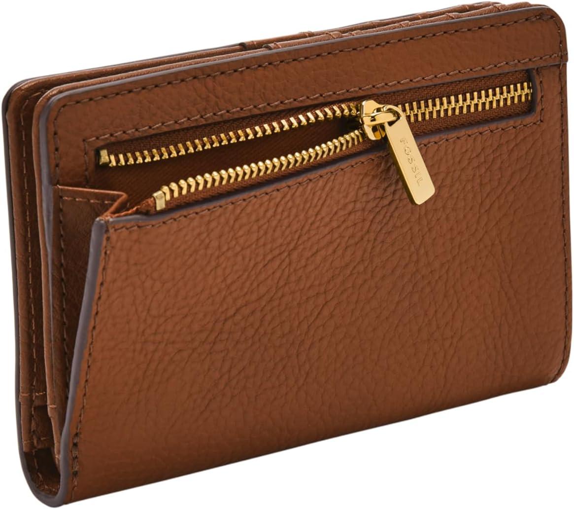 imageFossil Womens Liza Multifunction Bifold WalletBrown W Gold
