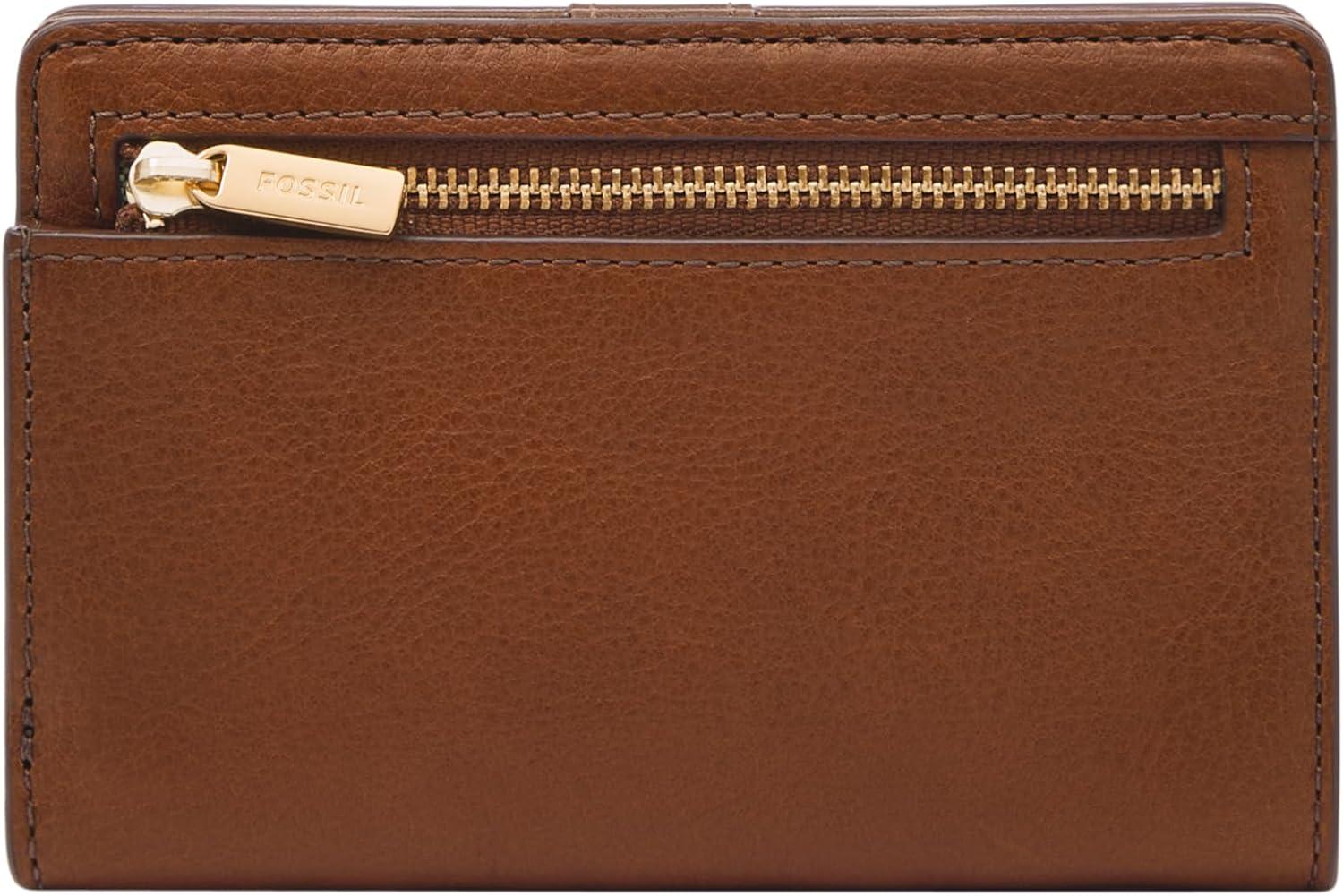 imageFossil Womens Liza Multifunction Bifold WalletBrown W Gold