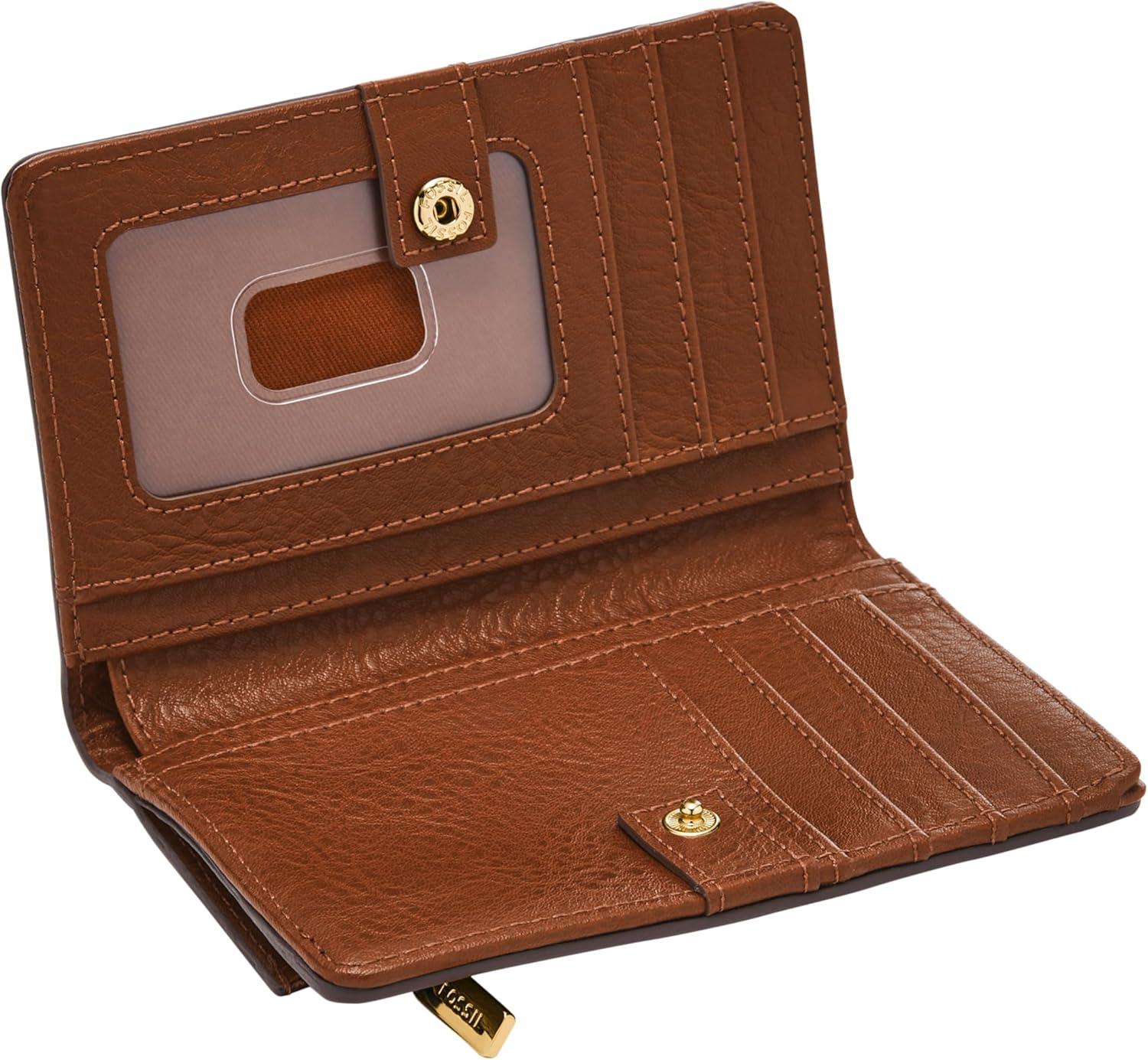 imageFossil Womens Liza Multifunction Bifold WalletBrown W Gold