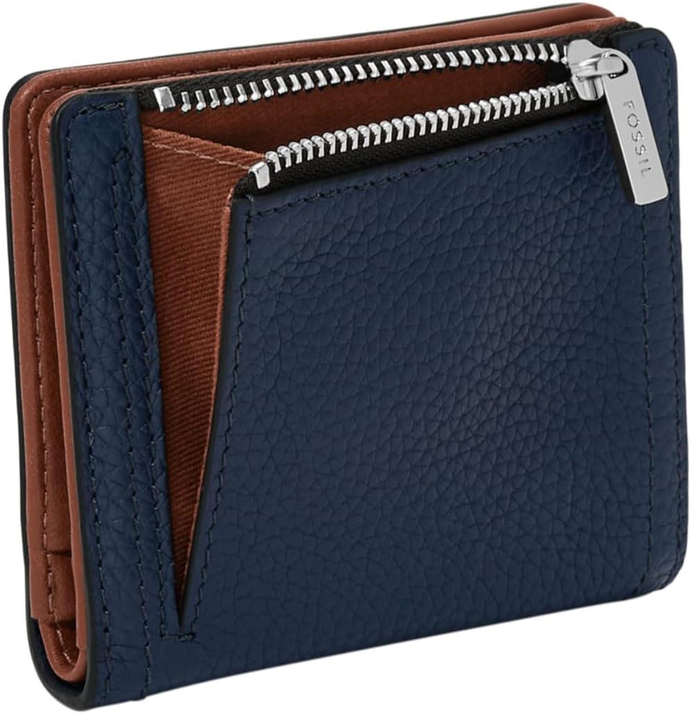 imageFossil Womens Logan Leather RFIDBlocking Bifold Wallet