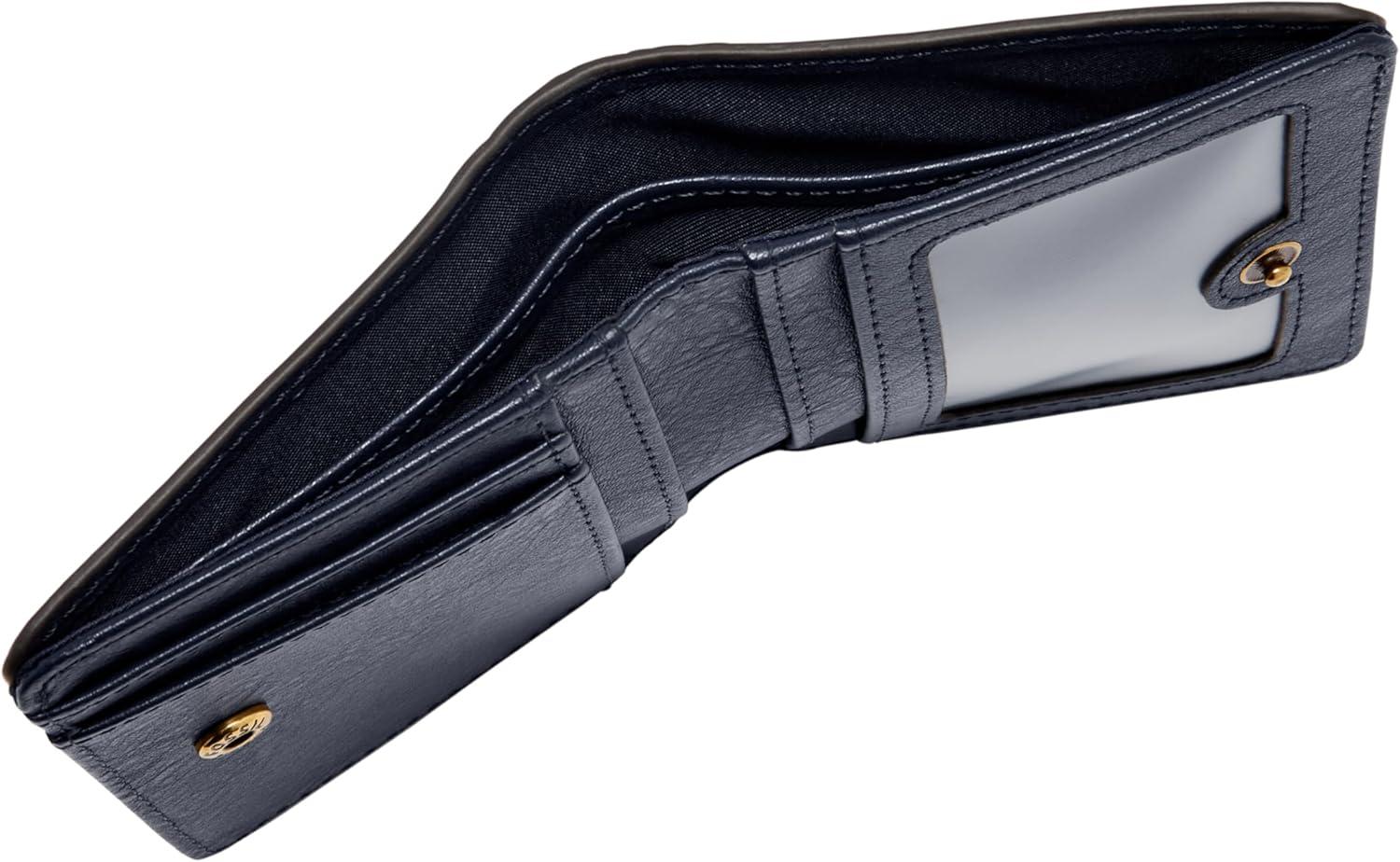 imageFossil Womens Logan Leather RFIDBlocking Bifold Wallet