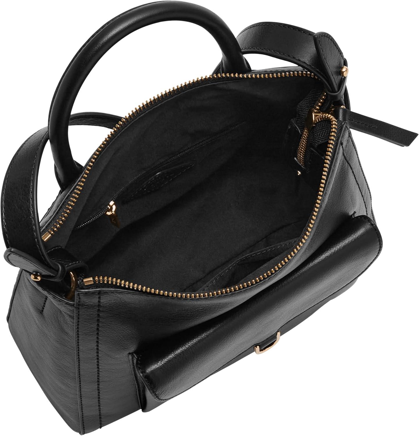 imageFossil Womens Parker Leather Convertible Backpack Purse Handbag for WomenBlack