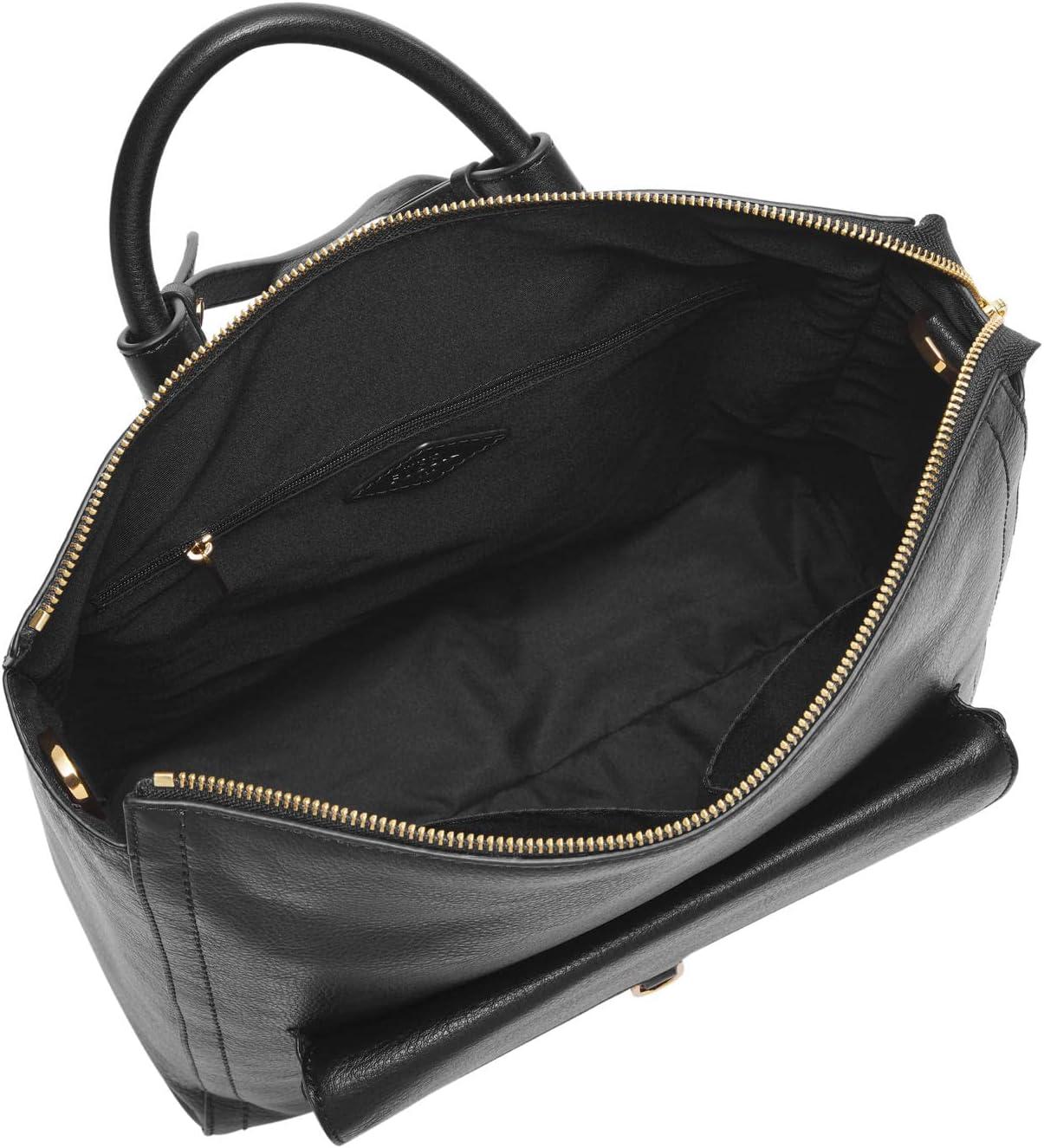 imageFossil Womens Parker Leather Convertible Backpack Purse Handbag for WomenBlack W Outer Pocket
