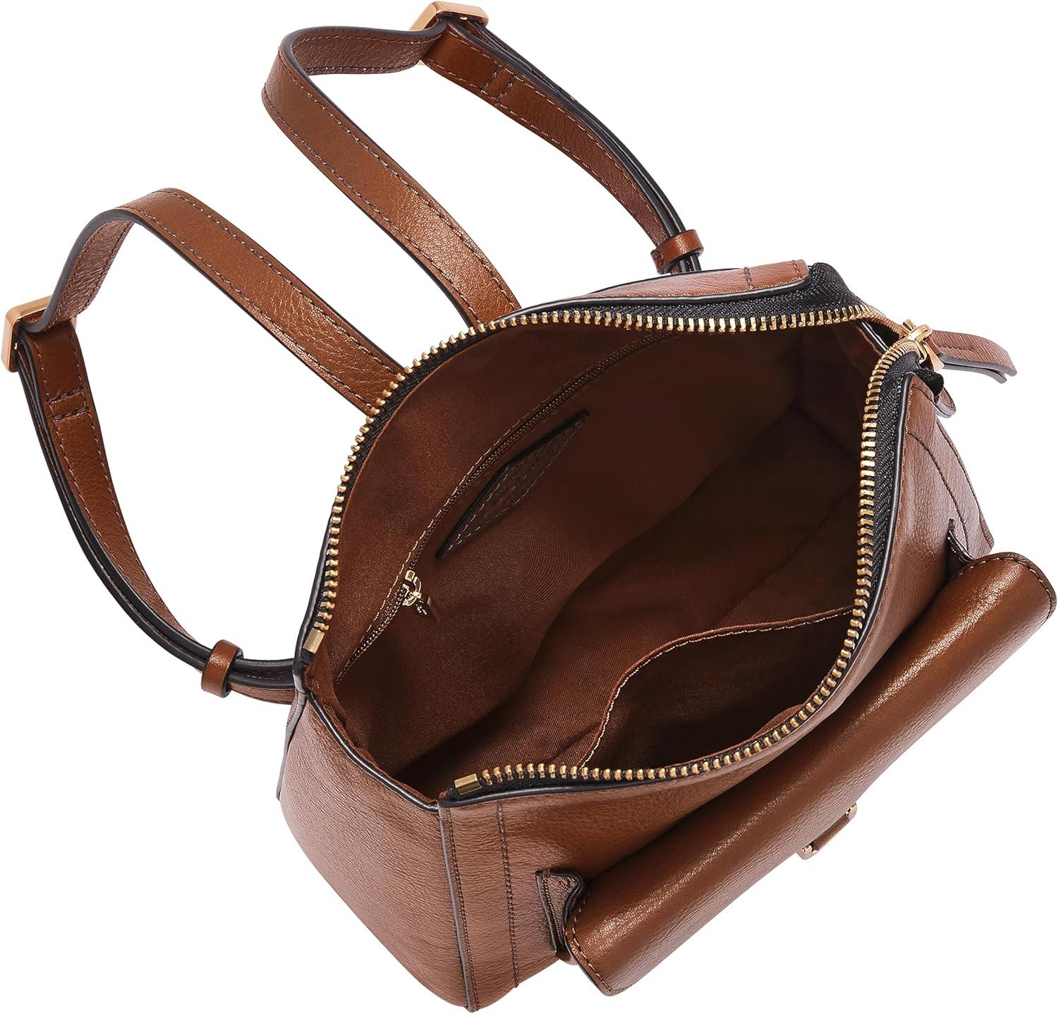 imageFossil Womens Parker Leather Convertible Backpack Purse Handbag for WomenBrown