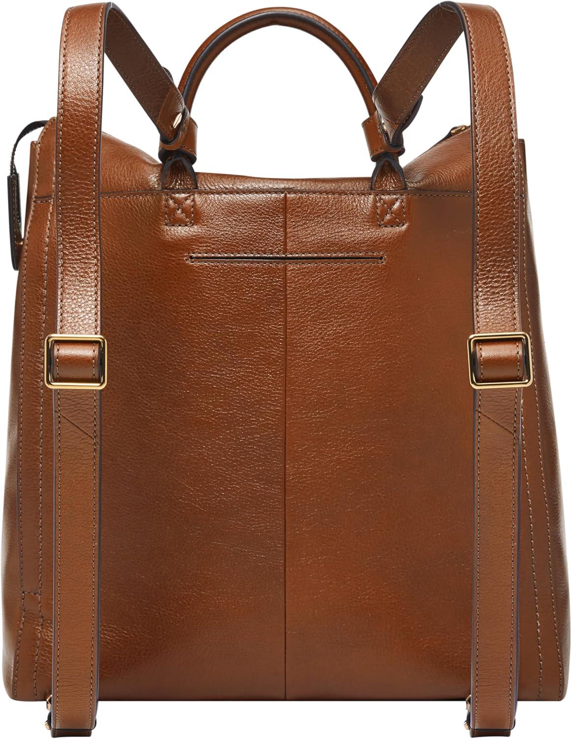imageFossil Womens Parker Leather Convertible Backpack Purse Handbag for WomenBrown W Outer Pocket