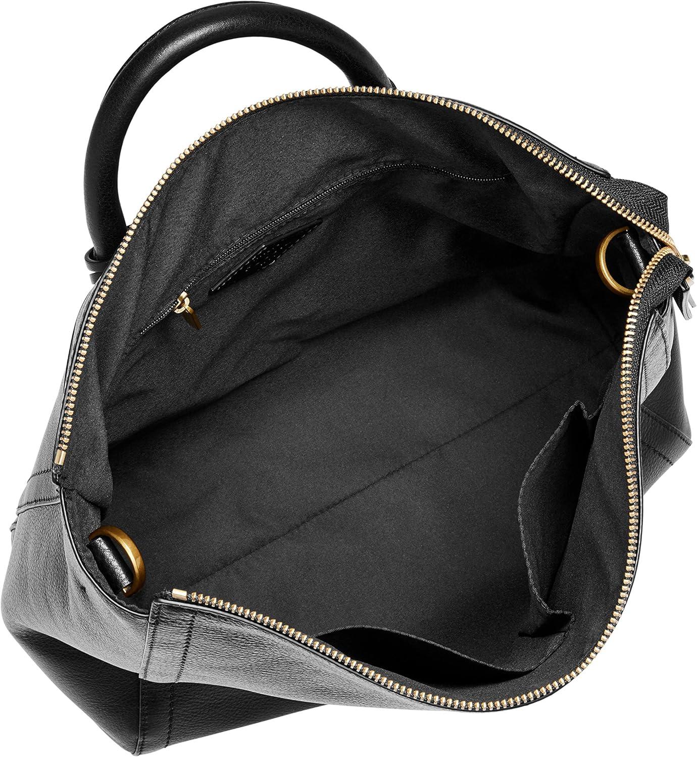 imageFossil Womens Parker Leather Convertible Backpack Purse Handbag for WomenLarge  Black