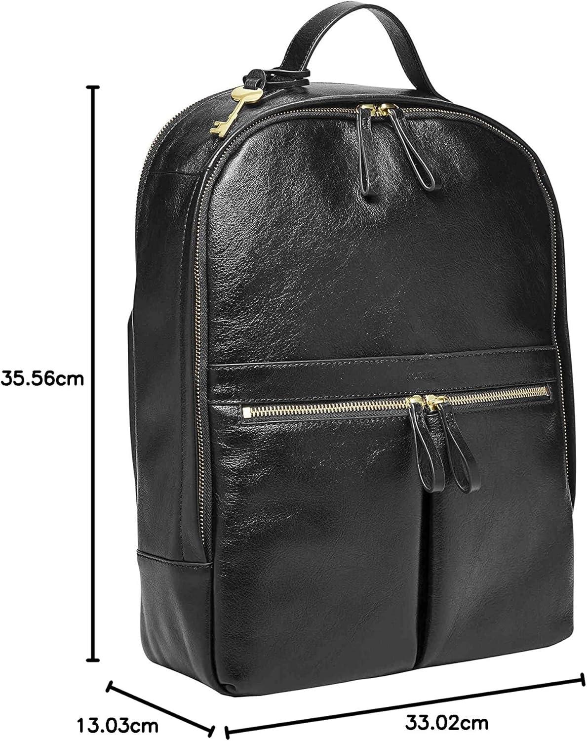 imageFossil Womens Parker Leather Convertible Backpack Purse Handbag for WomenLarge  Black