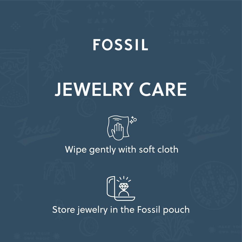 imageFossil Womens Plated Stainless Steel Engravable Personalized Gift Pendant Chain Necklace for WomenGold Drew Double Pendant