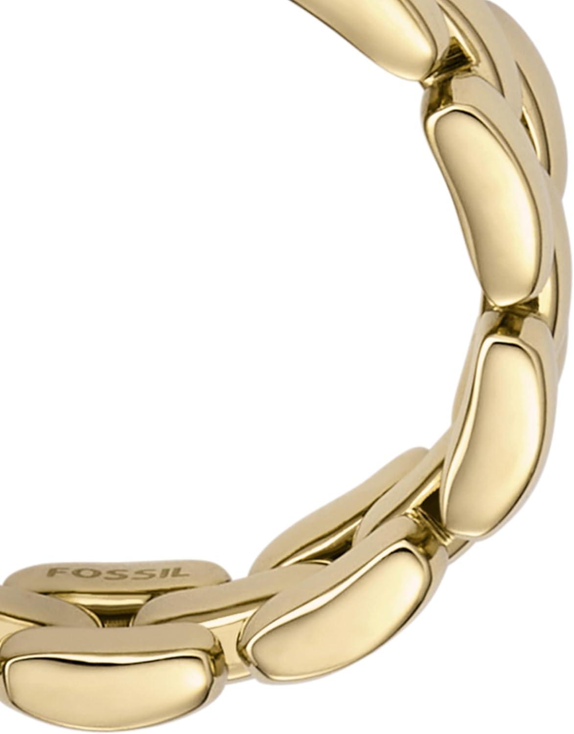 imageFossil Womens Plated Stainless Steel RingGold Arden Chain