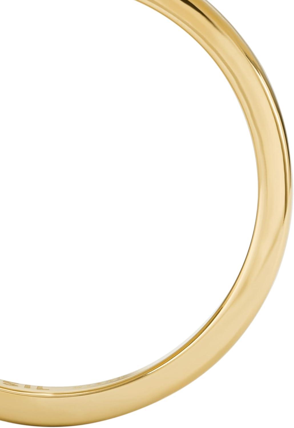 imageFossil Womens Plated Stainless Steel RingGold Butterfly