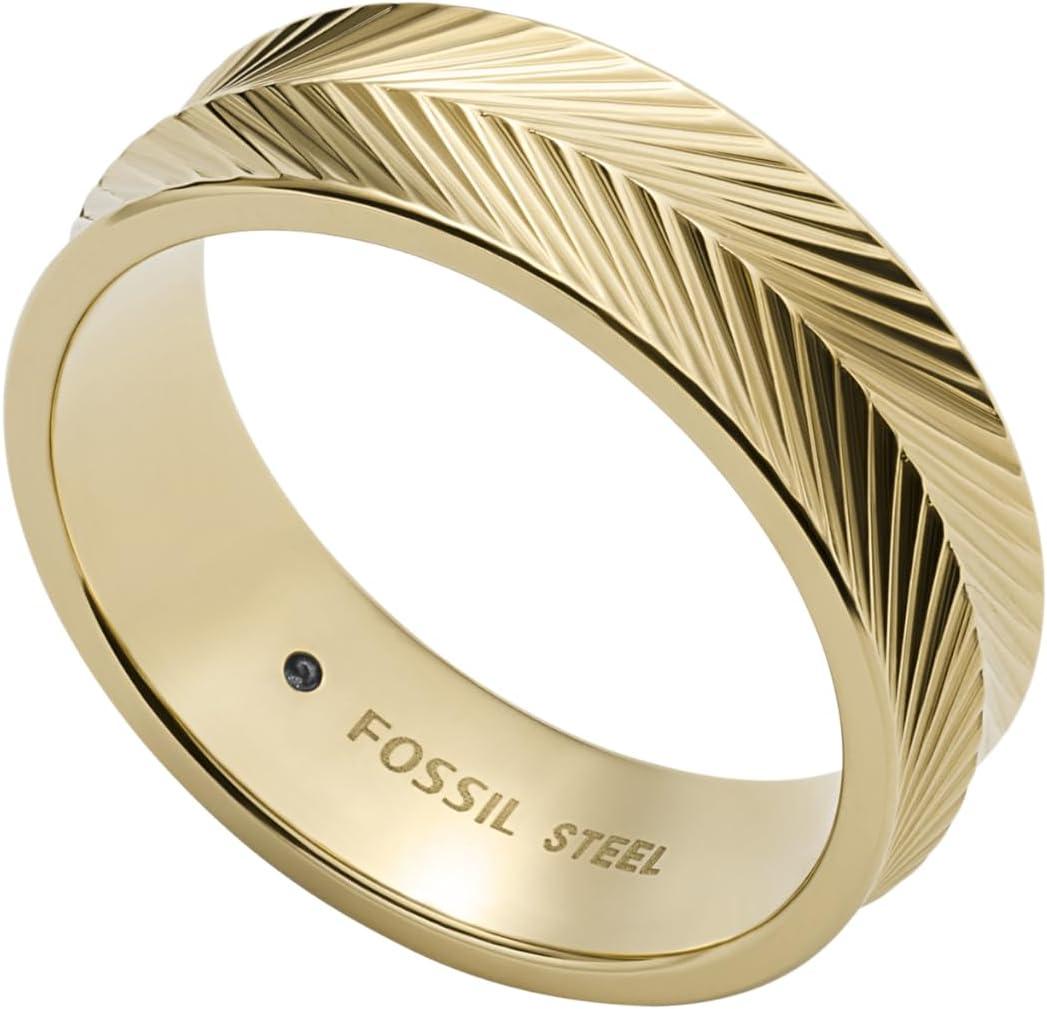 imageFossil Womens Plated Stainless Steel RingGold Harlow Linear