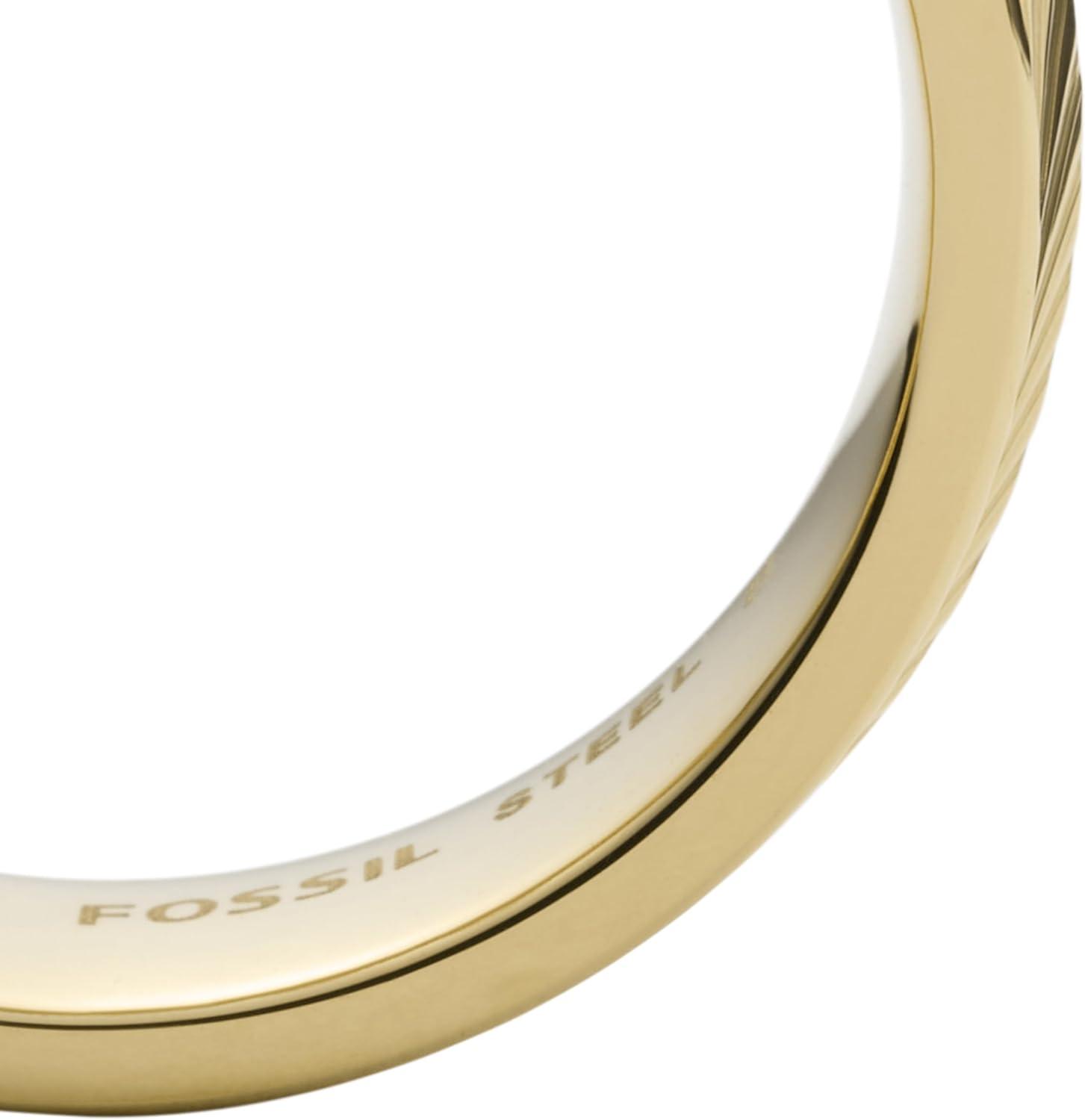 imageFossil Womens Plated Stainless Steel RingGold Harlow Linear
