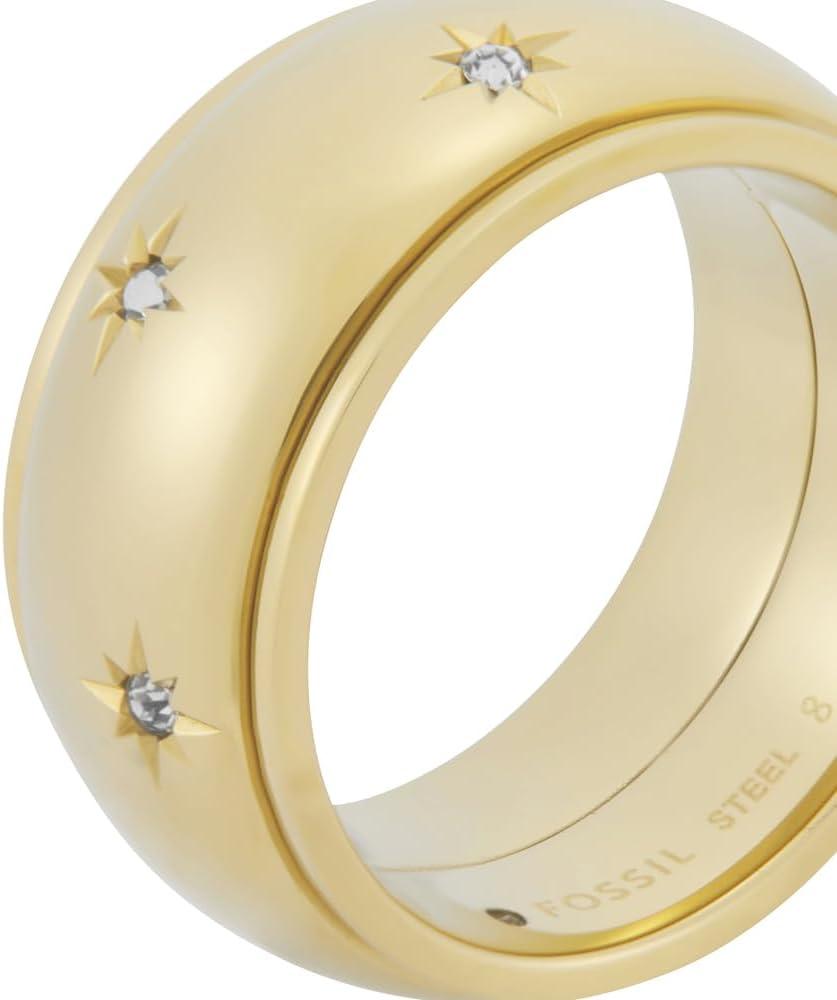imageFossil Womens Plated Stainless Steel RingGold Sadie Glitz