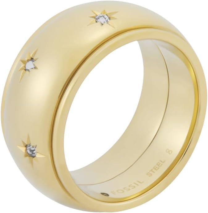 imageFossil Womens Plated Stainless Steel RingGold Sadie Glitz
