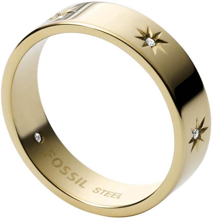 imageFossil Womens Plated Stainless Steel RingGold Sadie Star